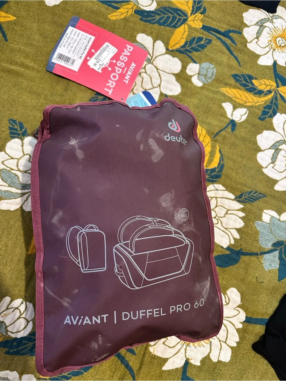 Burgundy Travel Backpack - Men's Carry Bag